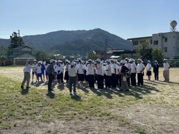 越知中学校指定避難所開設・運営訓練